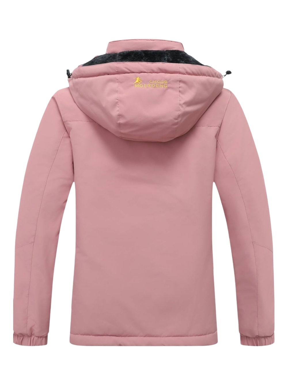 Water-Resistant Pink Insulated Jacket with Zippered Pocket - Picture 2 of 7